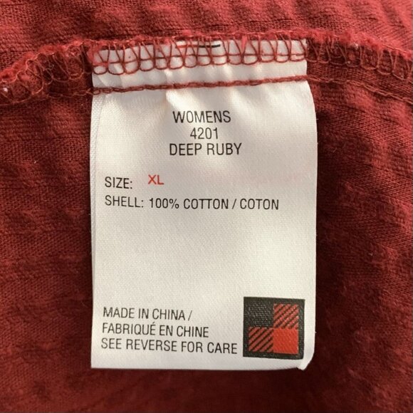 Woolrich Vest Size XL Red Velvet Striped Zipper Front Pockets Womens - Picture 4 of 6